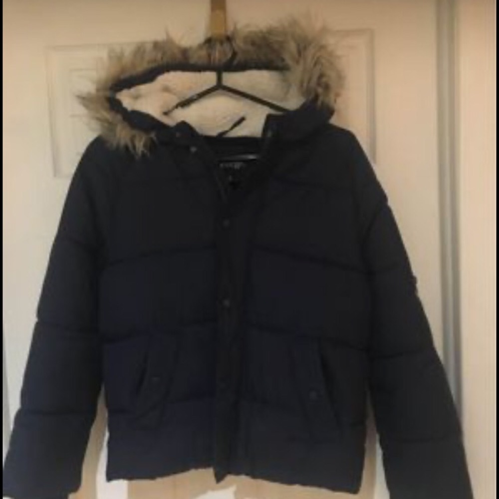 Boys puffer coat with hood
